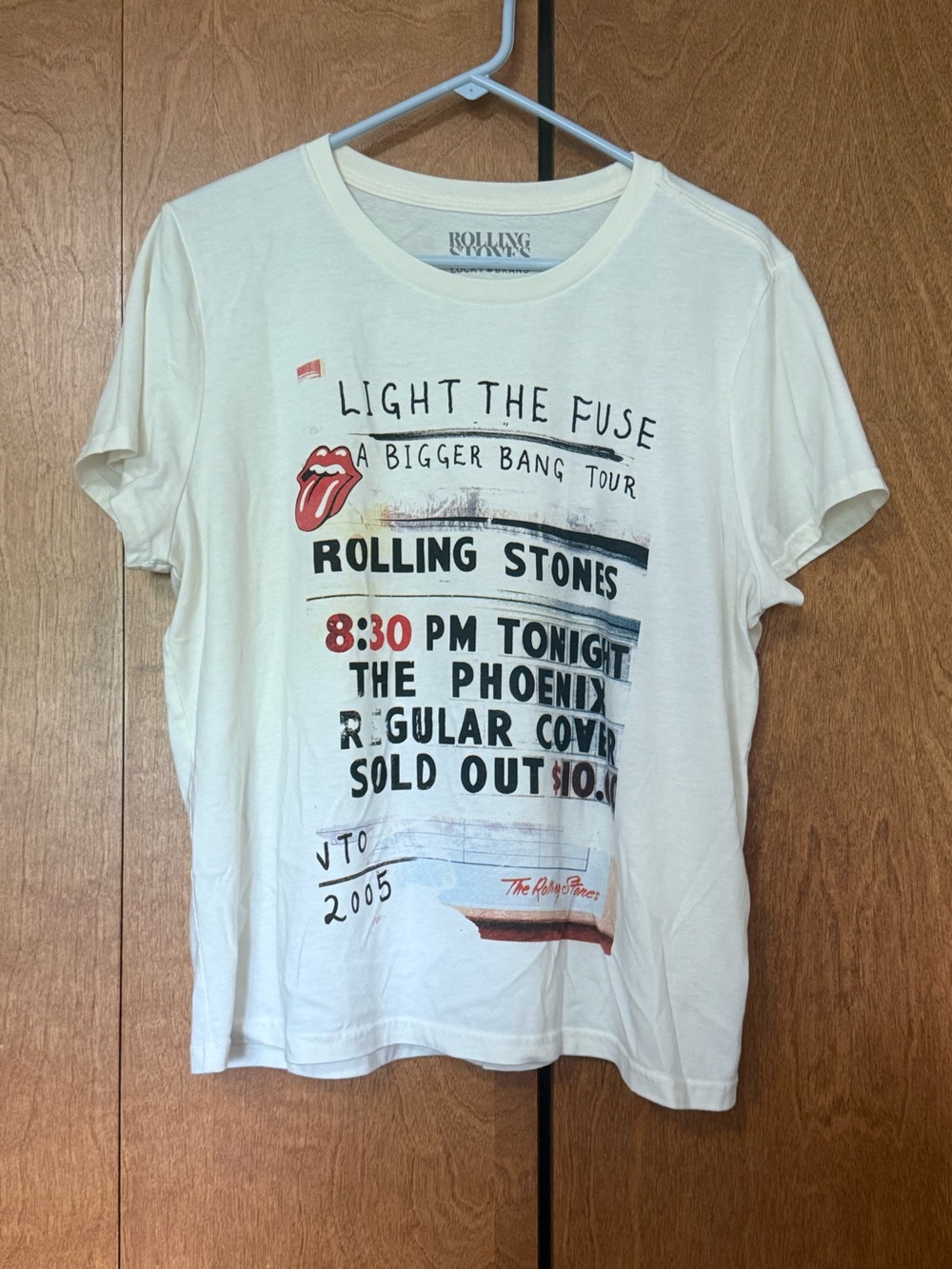Lucky Brand Rolling Stones Tee Shirt XL Like New